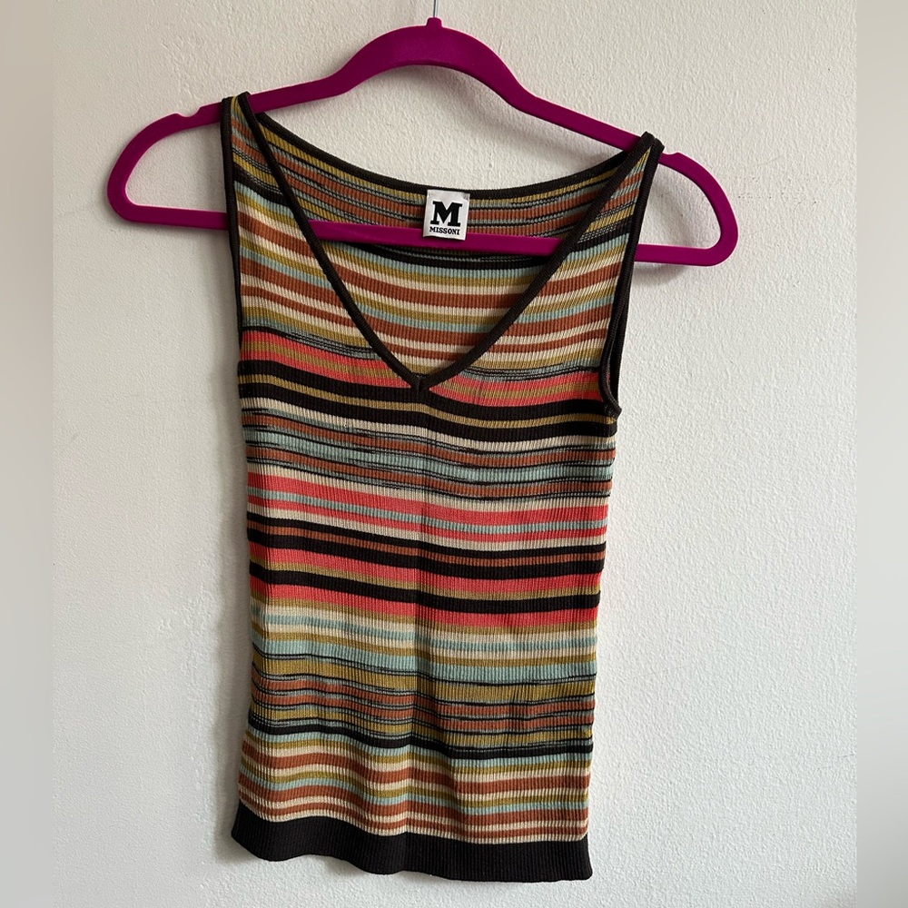 M missoni sleeveless top. So chic. Perf for summer. Size S.